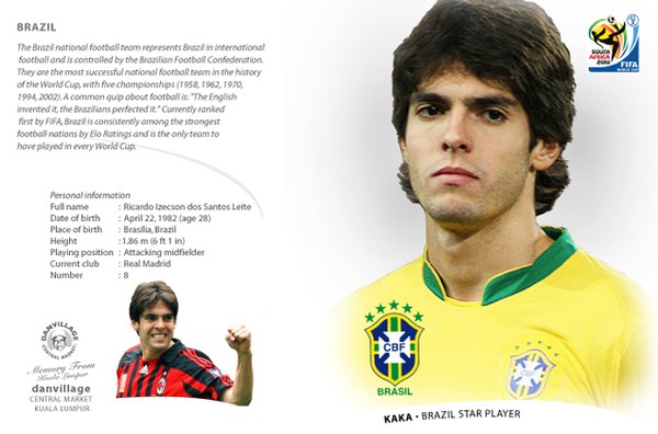 Kaka Brazil Star Player
