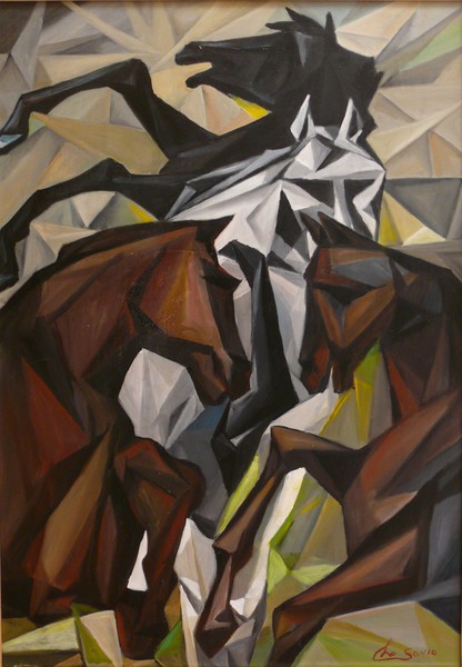 The horses