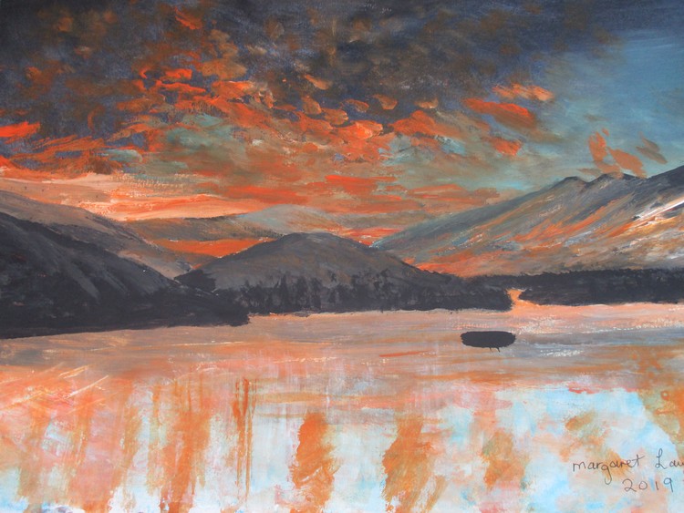 lpainting of derwentwater 003
