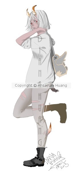 Horned School Girl