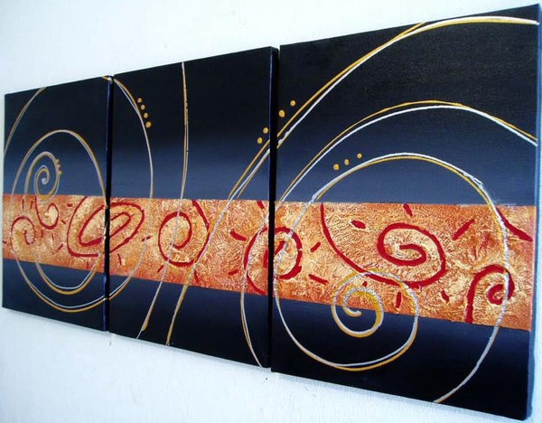 modern painting orange modern 