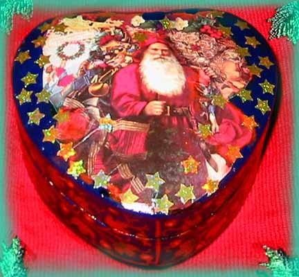Victorian Santa Claus Trinket Box