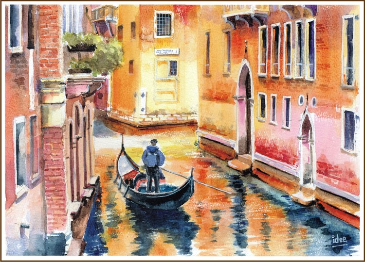 Sunset in Venice