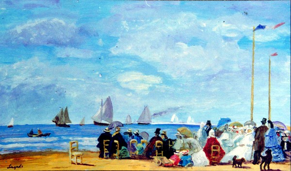 19TH CENTURY BEACH SCENE