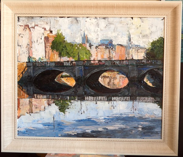 O'CONNELL BRIDGE BEFORE SUNSET 24x20