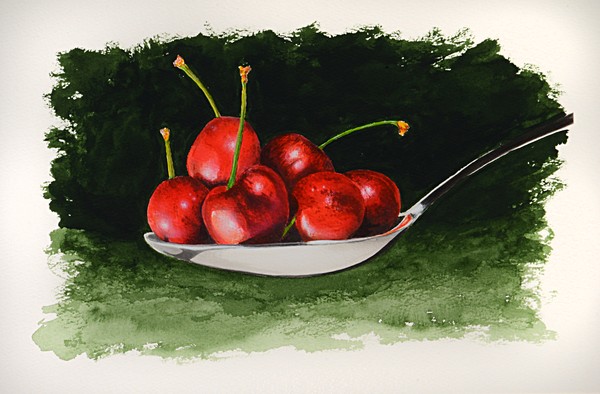 Cherries & Silver Spoon