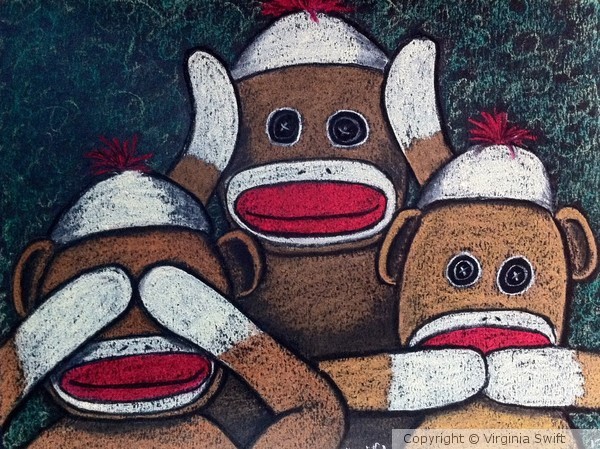 See No Evil Sock Monkeys