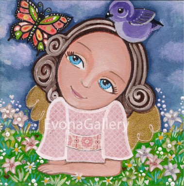 Angel and butterfly
