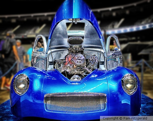 Electric Blue Custom Hot Rod