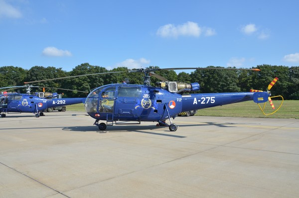 Helicopter with stickers