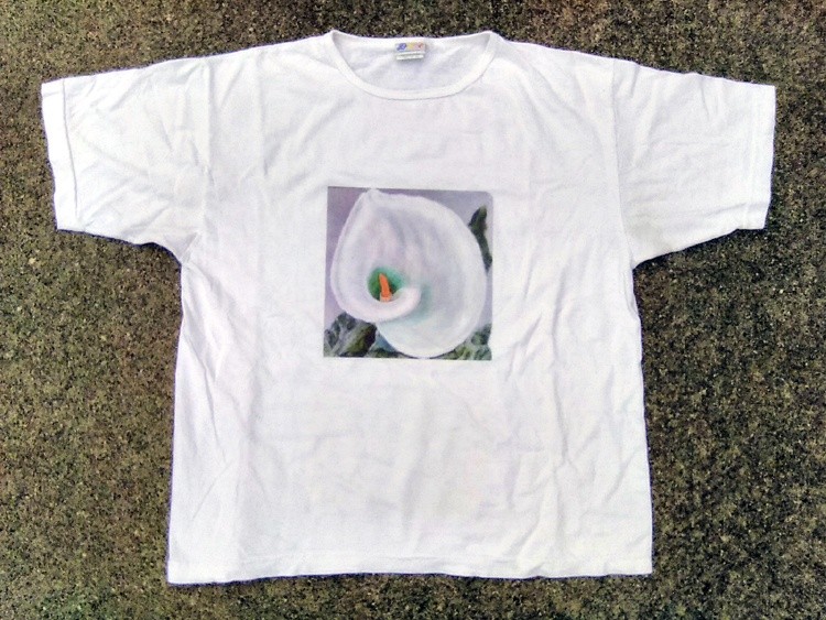 White Calla Lily Painting T-Shirt