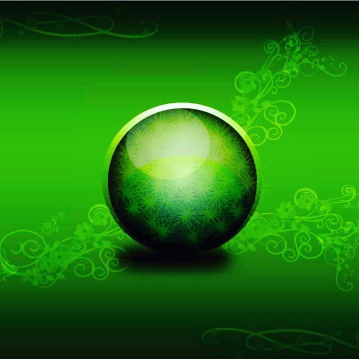 3D sphere with some decorations