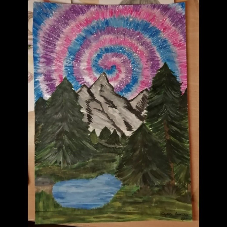 tie-dye sky