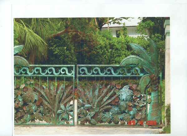 sculptured gate