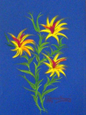Color finger flowers