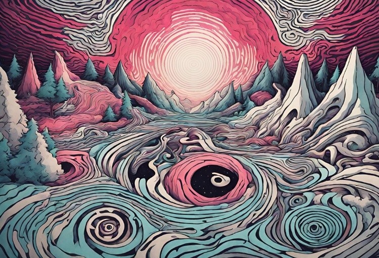 the swirling path