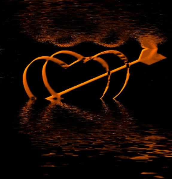 Love reflecting both from the ocean and the sky