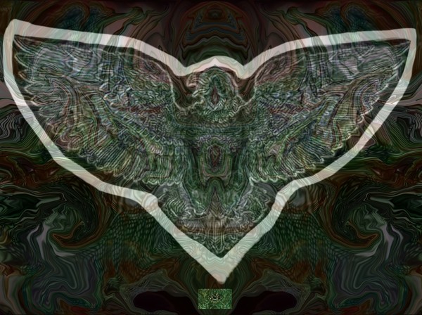 Stylized Glowing Eagle