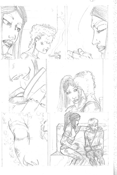 ideal comics page 9 pencil