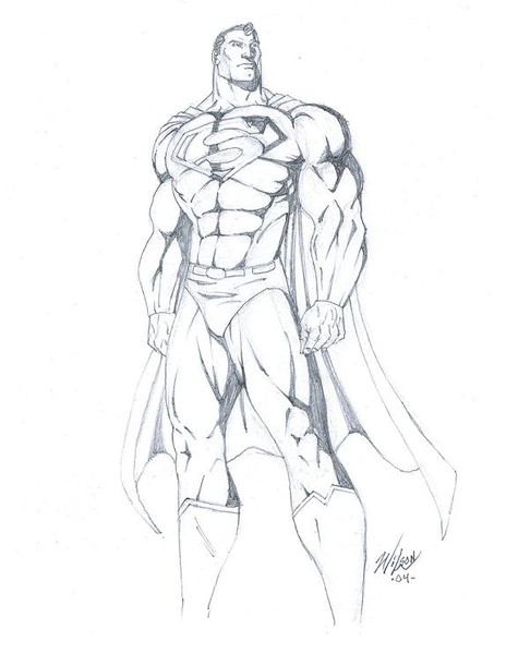 superman sketch