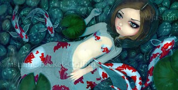 Daydreaming Koi Mermaid