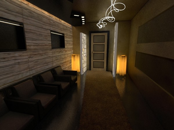 Lobby ,sleek and modern