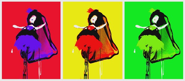 pop art tryptich