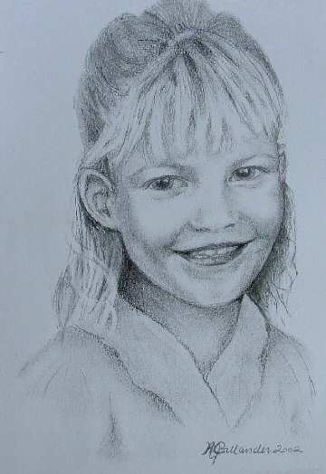 Holly - A portrait drawn from a photograph