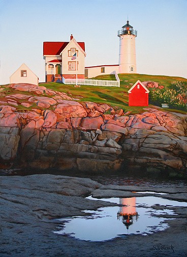 Sunset At Nubble Light