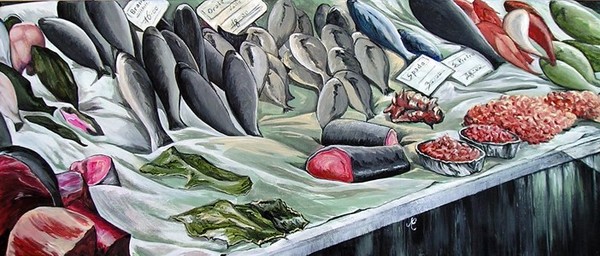 At the Fishmonger's Stand