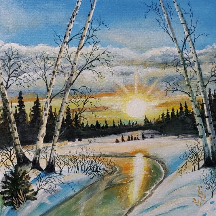 Winter sunset