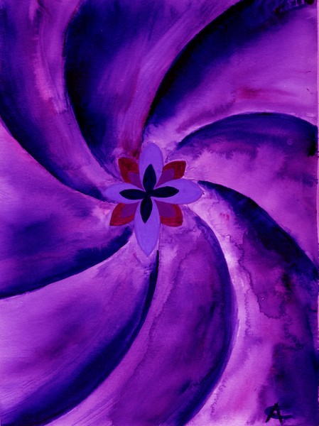Amethest swirl watercolour