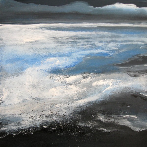 The sea touching the coast
