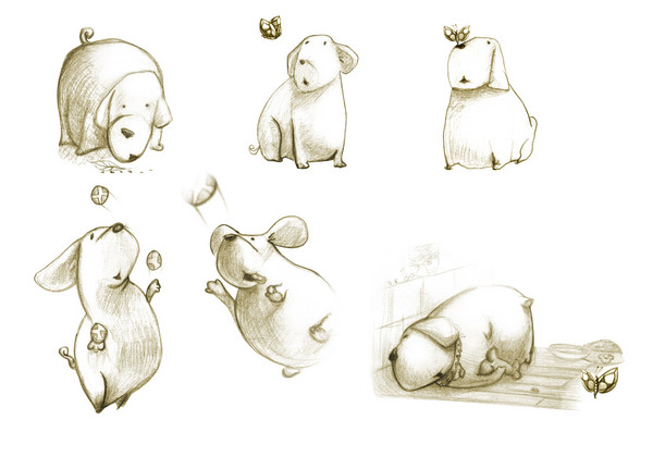 Dog´s portfolio who wants act in a children book