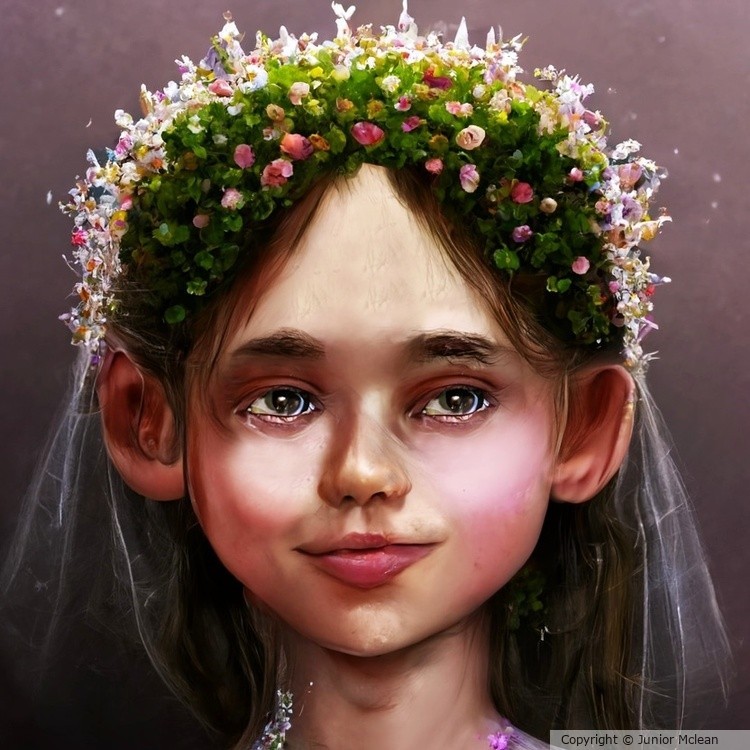 Flower Girl Portrait