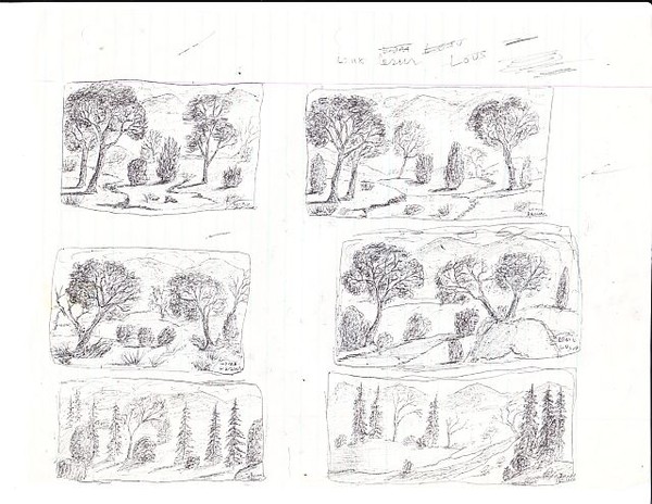 Tree drawings of dark