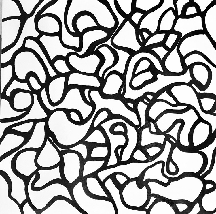 (sold) SNAIL, 100*100cm, 2020.