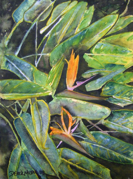 Bird of Paradise 2 still life painting 