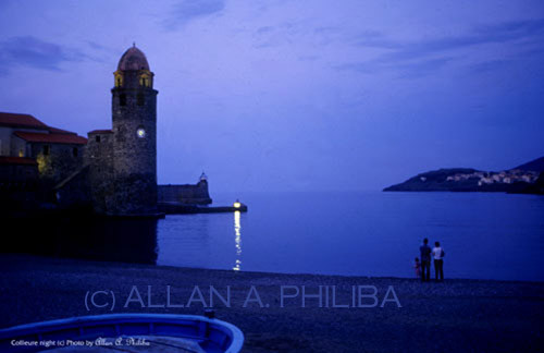 Romantic night in Collieure