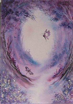 Purple glitter fantasy