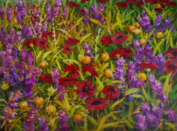 Flowers in a Field