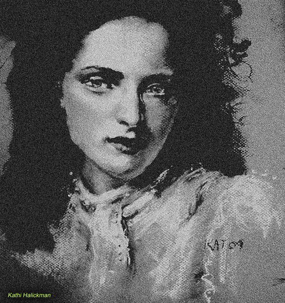 Drawing of lady