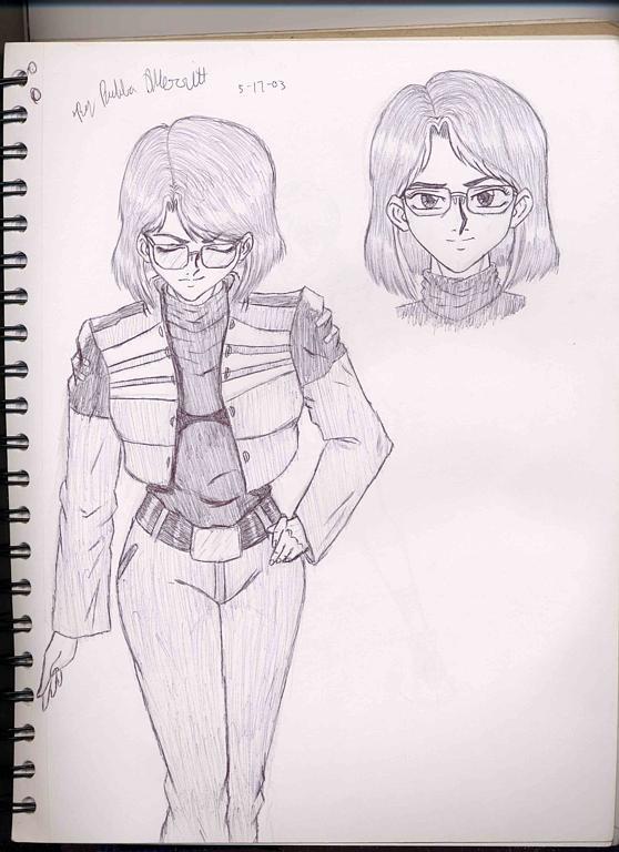 Elena in her uniform..... a better picture...