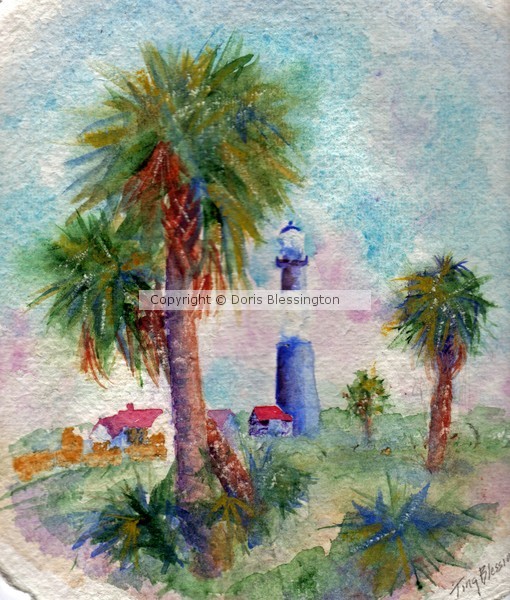 Tybee Lighthouse and Palms