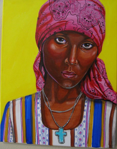 saint on yellow