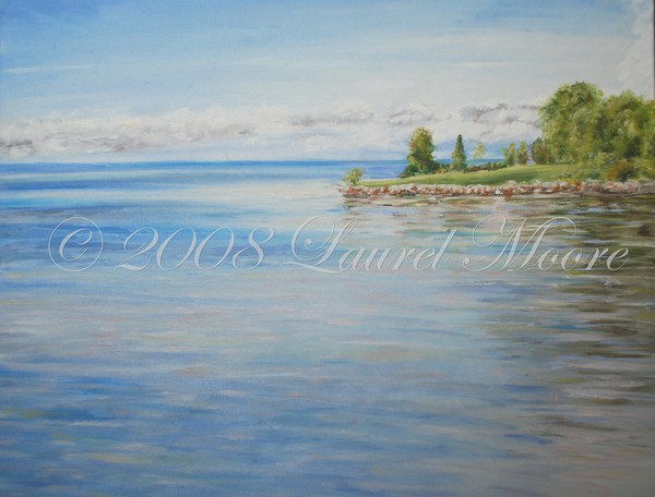 'Nature's Window' landscape sea painting