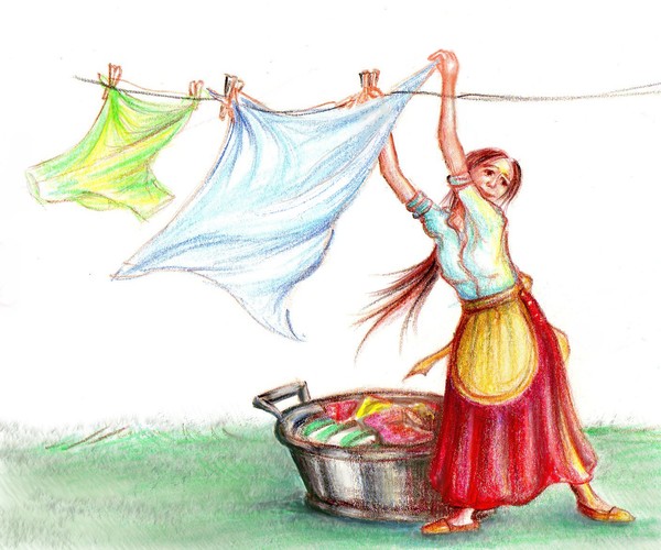Wet clothes
