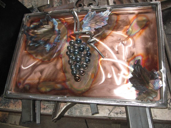 grapes on copper