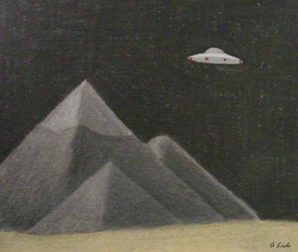 UFO over Giza