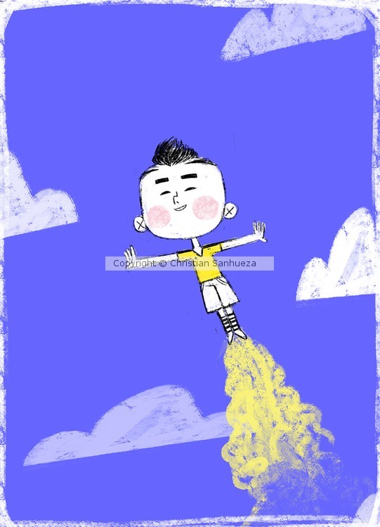 Flying boy